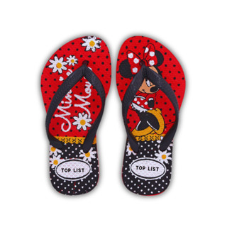 Sandália feminina infantil Minnie mouse chinelo criança