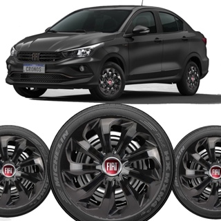 Jogo 4 Calotas Aro 13 14 15  velox Compativel Com Cronos Argo Punto Strada Idea em Oferta na Shopee