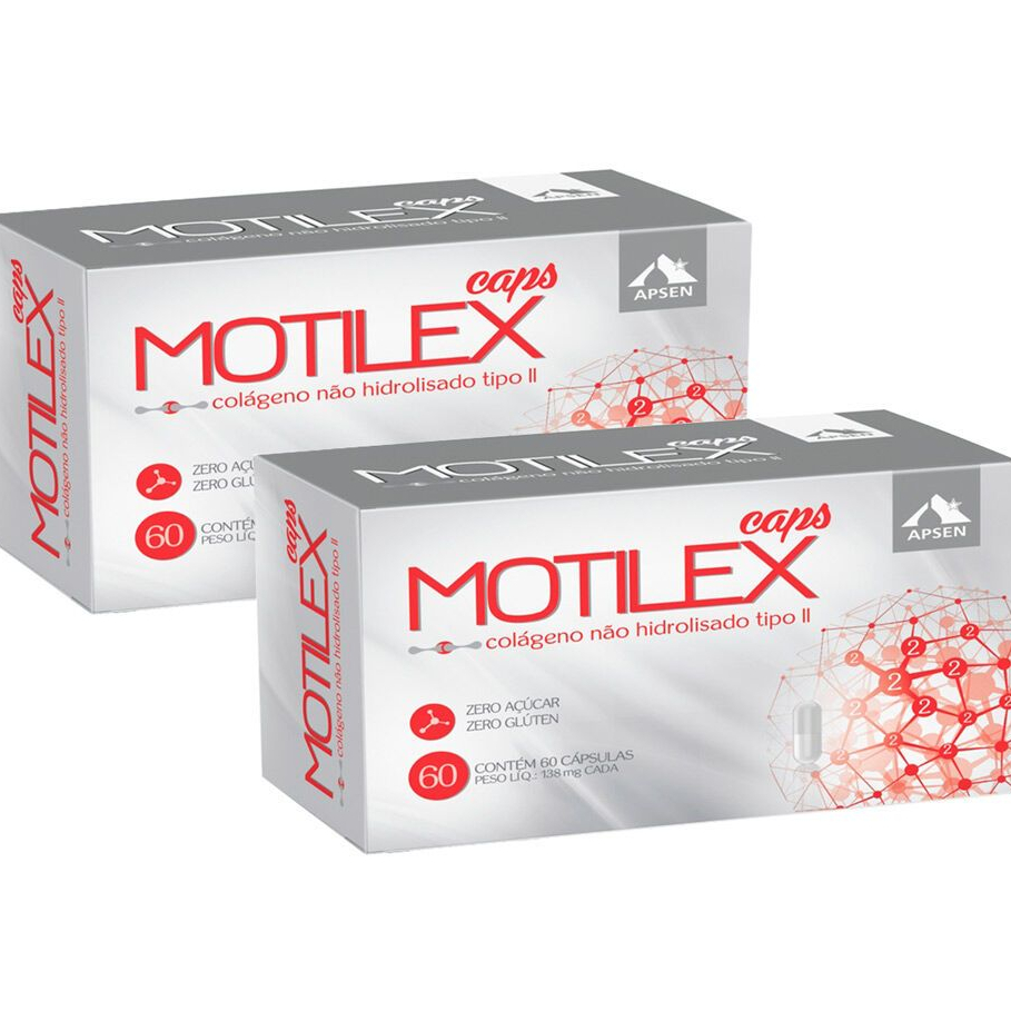 MOTILEX Kit c/2 Cxs c/60 Cáps Cada - Colágeno Tipo 2 - UC2