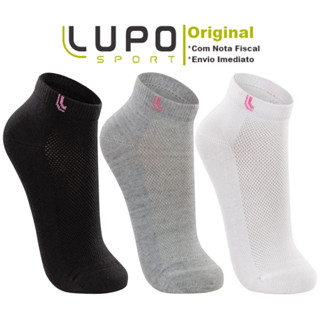 Kit De 3 Pares De Meias Originais Lupo Sport Feminino Cano Curto Em Algodão