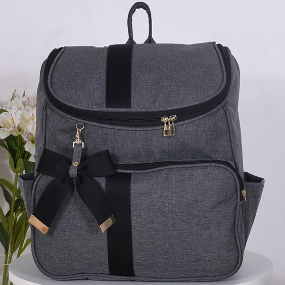 Mochila Maternidade Linho Preto - 01 Peça