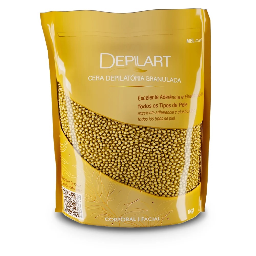 Cera Quente Granulada Mel 1Kg Depilart