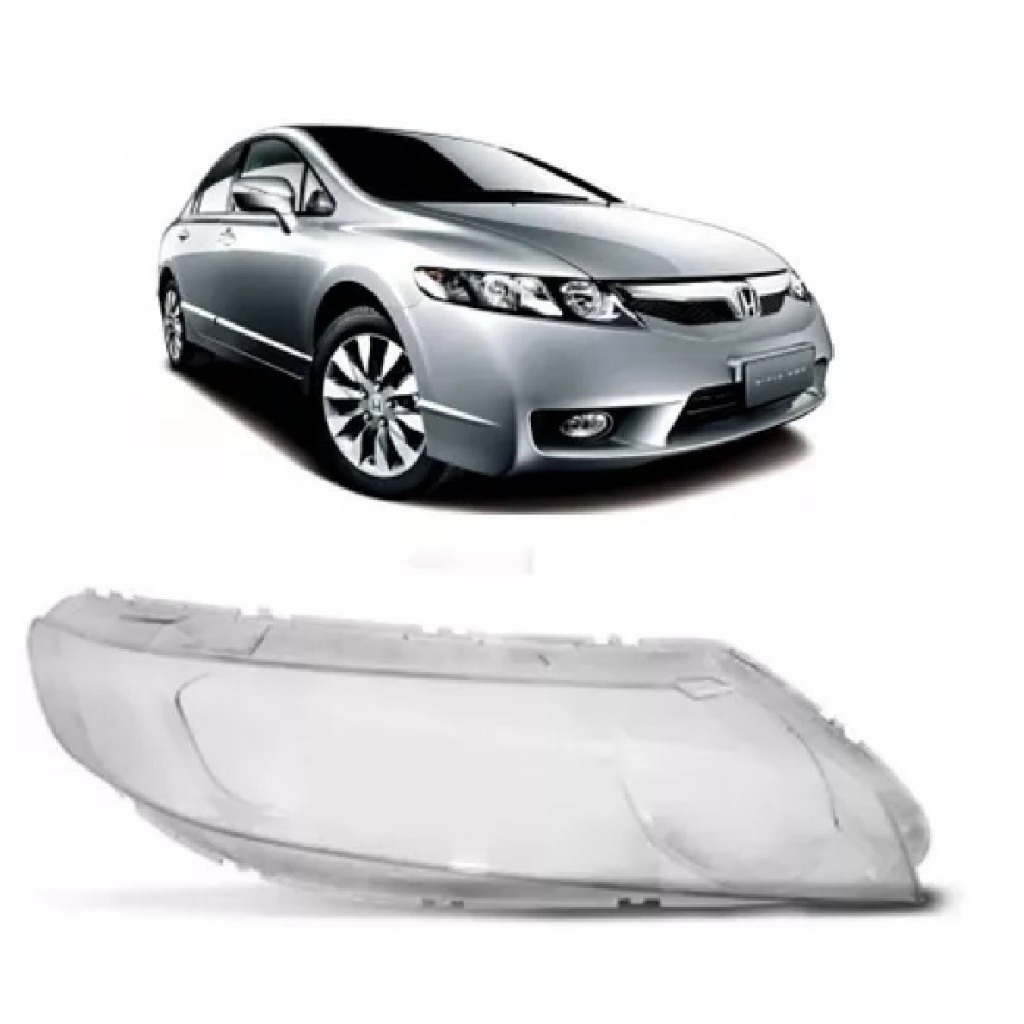 Lente Farol Honda New Civic 2007 2008 2009 2010 2011 Nacional