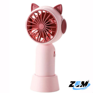 Rehomy Ventilador portátil de desenho animado, mini ventilador de mesa recarregável ventilador portátil para mulheres meninas ao ar livre