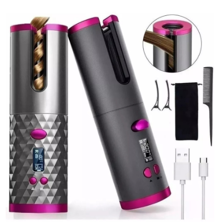 Modelador Ondulador De Cachos Automático Sem Fio bivolt Profissional em Oferta na Shopee