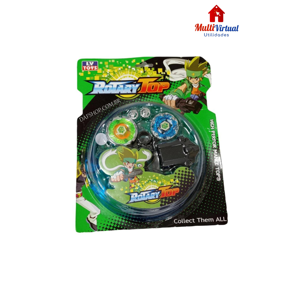 Kit Beyblade Arena de Batalha com 2 Beyblades Metal Fusion com Luz ENVIO IMEDIATO