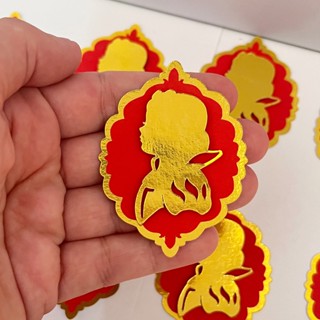Aplique 3D Branca de Neve - 6cm (12 unidades)