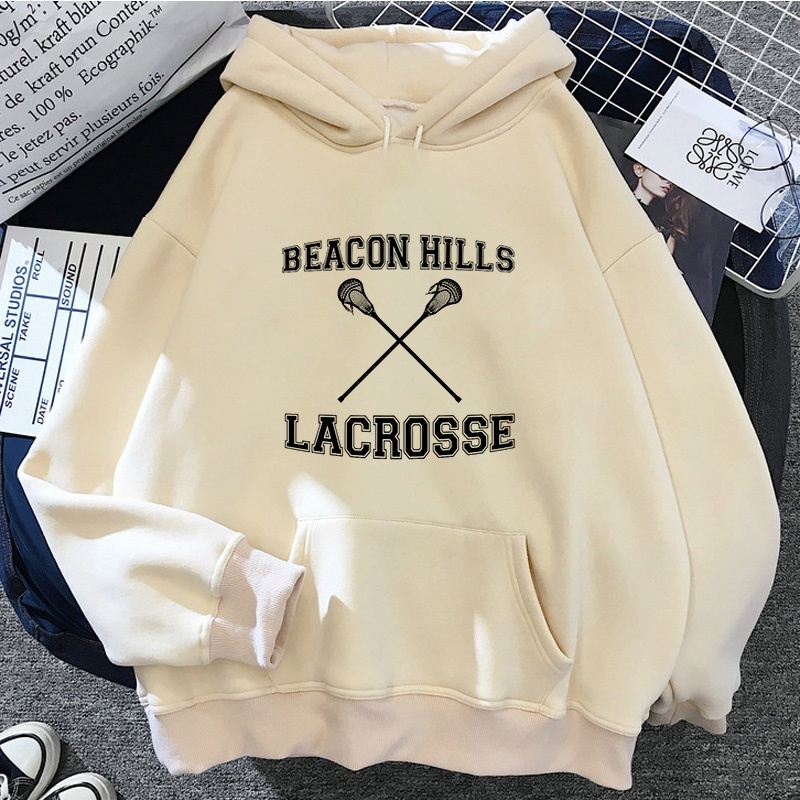 Moletom Canguru Unissex Com Capuz Bolso Beacon Hills Lacrosse Serie Blusa — imagem 2 de 2