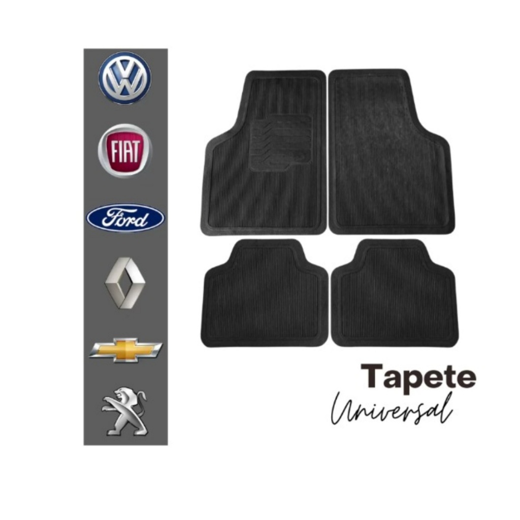 Tapete de Carro FIAT 4 pçs Uno Doblo Fiorino Argo Siena Strada Palio Carpete de Carro