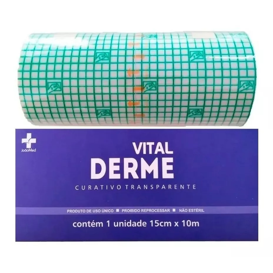 Filme Curativo 15cm X 10m Vitalderme Rolo Tattoo Tatuagem em Oferta na Shopee