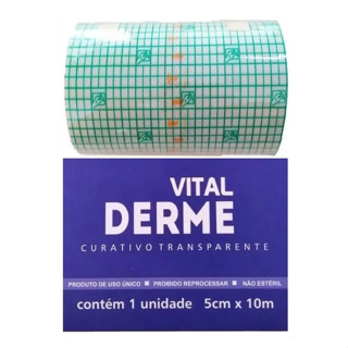 Filme Curativo 5cm X 10m Vitalderme Rolo Tattoo Tatuagem