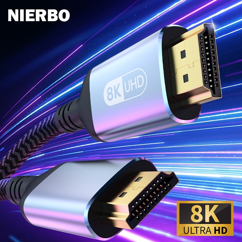 Cabo HDMI 2.1, 8K 60Hz, 4K 120Hz, 48Gbps, Notebook, PC, PS4, PS5, TV