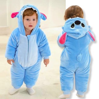 Macacão Bebê Stitch Menino Menina De Pelúcia - Pronta Entrega