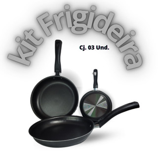 Conjunto de Frigideiras 3 Peças Antiaderente – Versatilidade e Eficiência na Cozinha em Oferta na Shopee
