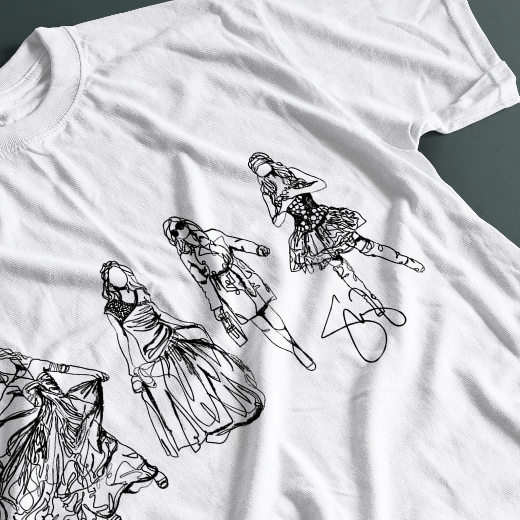 CAMISETA ALGODÃO CLIPES (SELENA GOMEZ) FEMININO E MASCULINO