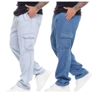 CALÇA CARGO UNISSEX JEANS DIVERSAS CORES