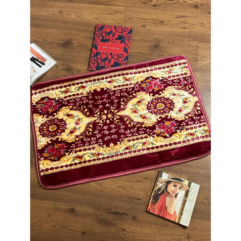Tapete Sala Quarto Floral 60x90 cm Antiderrapante Ins Flannel pequeno Estampado em Oferta na Shopee