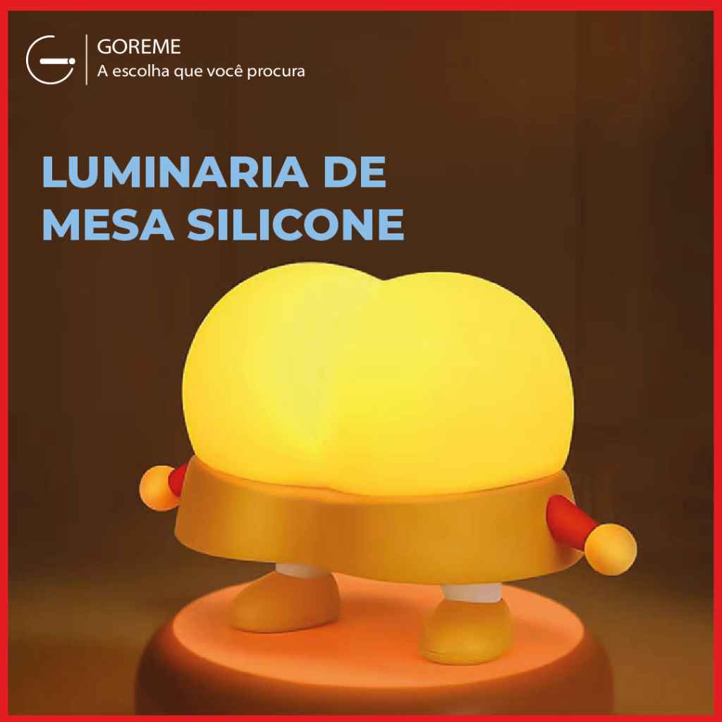 Luminária de Mesa Silicone LED Multicores Touch Formato Bunda Animada em Oferta na Shopee
