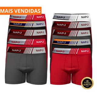 Kit com 10 cueca masculino Boxer Microfibra adulto original super Promoção