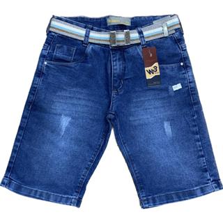 Bermuda Jeans Infantil Masculina Com Regulagem Interna - Menino 4 ao 16