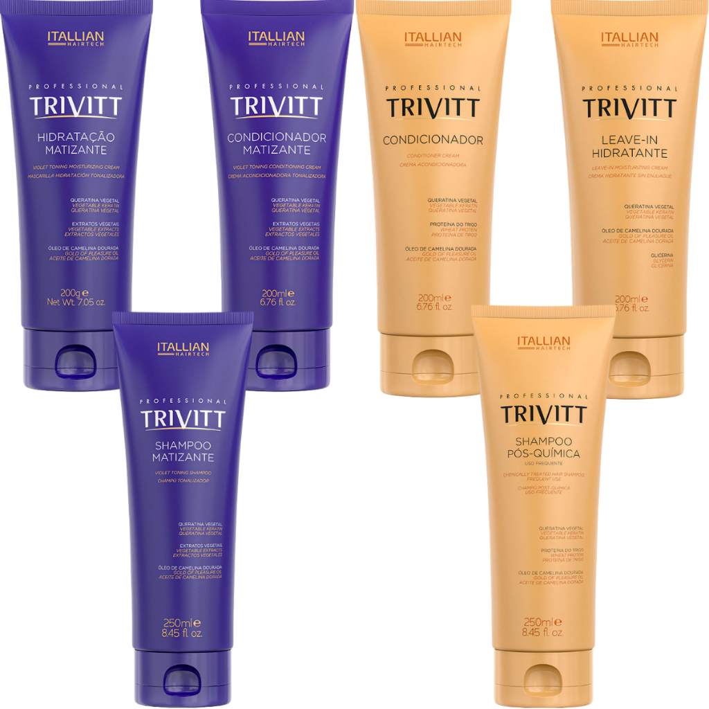 Kit Manutenção Trivitt Itallian Color Kit Trivitt Matizante em Oferta na Shopee
