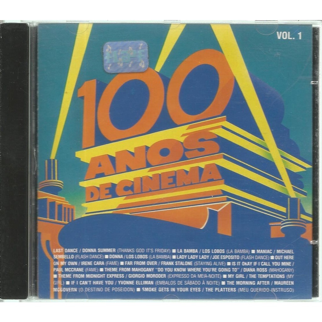 Cd / 100 Anos De Cinema = Los Lobos, Irene Cara, Giorgio