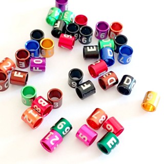 10 Anilhas canário Belga alumínio 3.0 mm fechada