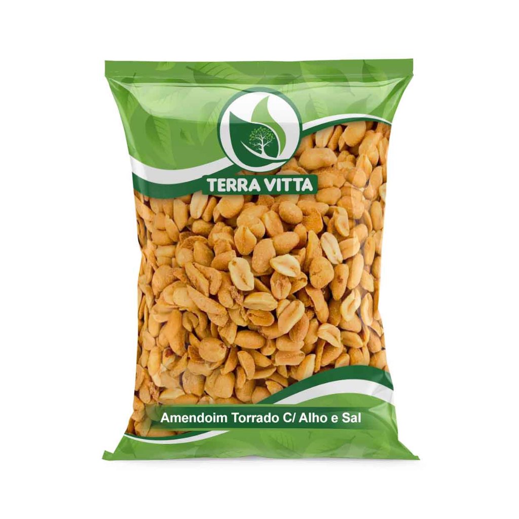Amendoim Frito S/pele C/ Alho e Sal