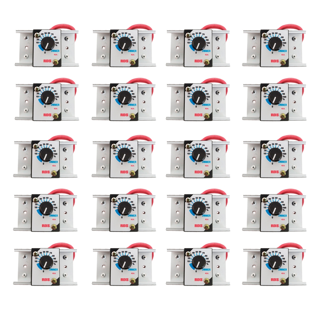 20 peças Dimer controlador voltagem 6000w 40a ac 110 220v dimmer motores exaustor lâmpada