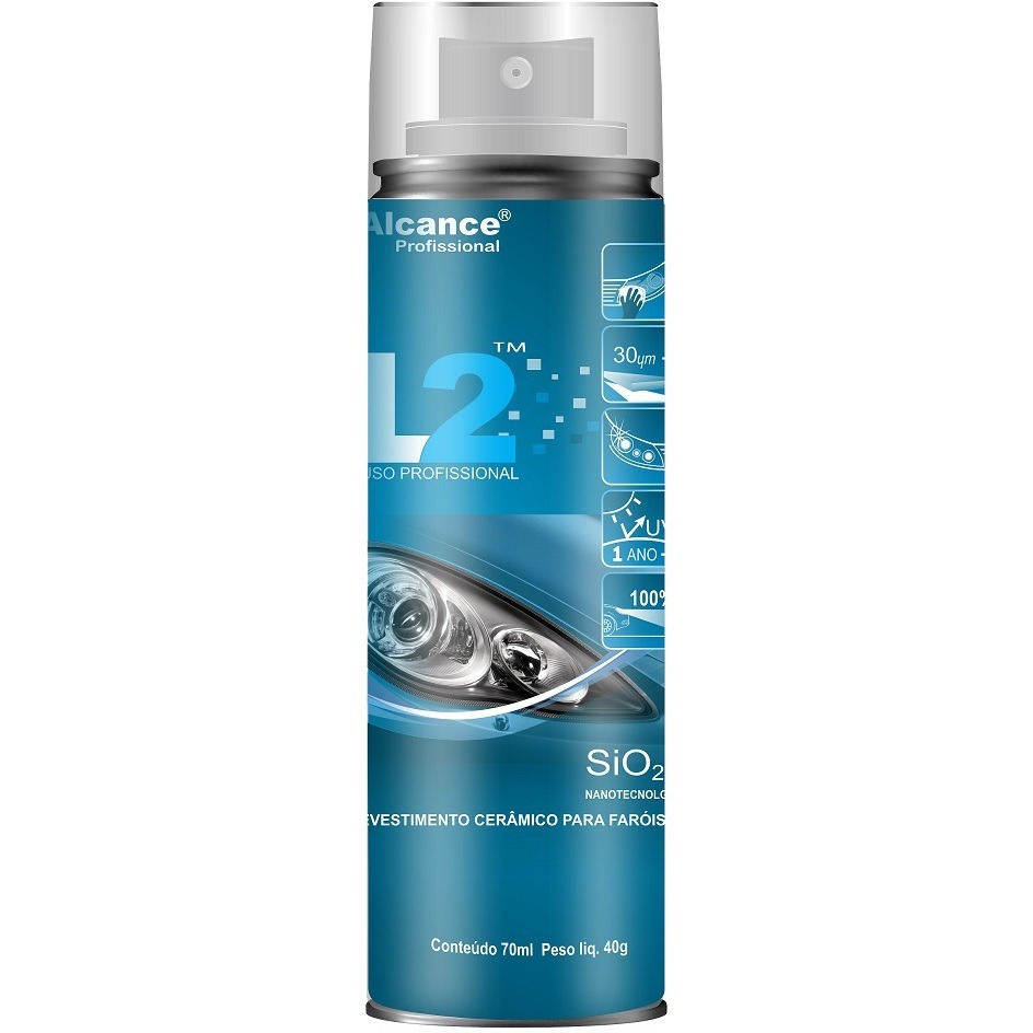 Revestimento Cerâmico em Aerossol para Faróis Alcance Profissional L2 - 65ml