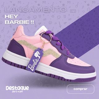 Tênis Feminino Infantil Menina Juvenil Escolar Casual DZU Barbie