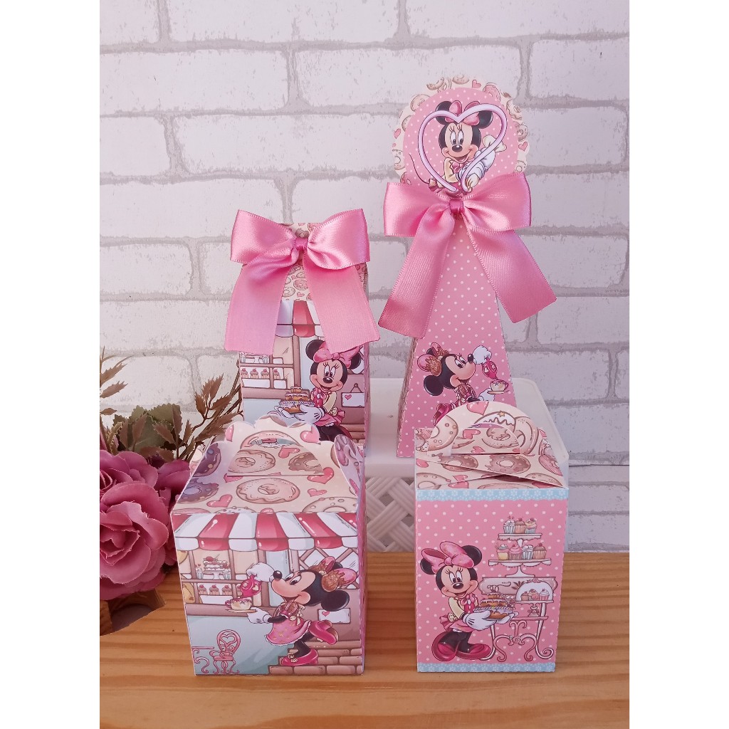 Kit Festa Minnie Confeitaria | Personalizados | Aniversários | Papelaria Personalizada | caixinhas | Lembrancinhas