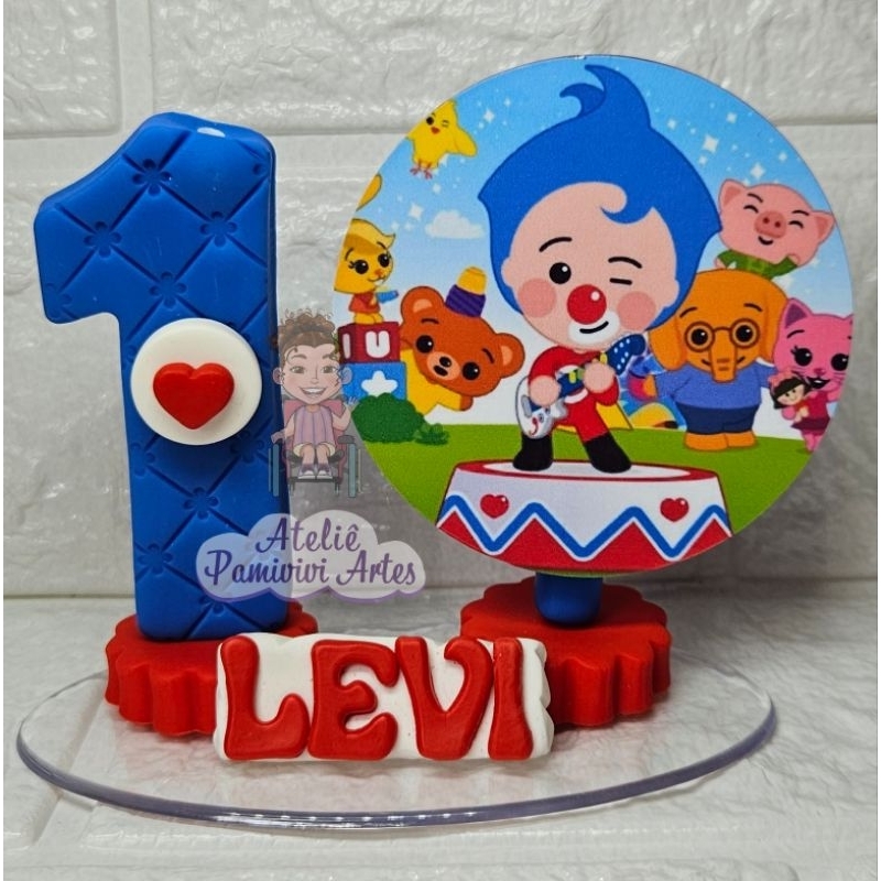 Topo de Bolo Palhaço Plim Plim - Comprar com Melhor Preço em Padaria