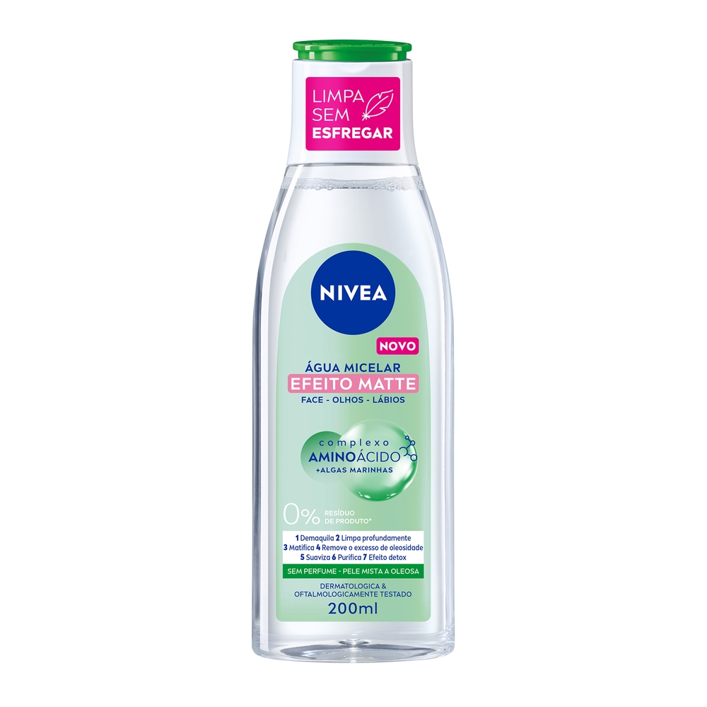 NIVEA Água Micelar Facial MicellAir Efeito Matte 200ml
