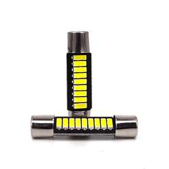 Kit 2 Lampadas Led Torpedo Canbus Leds Smd 28mm 29mm 31mm Super Brilho