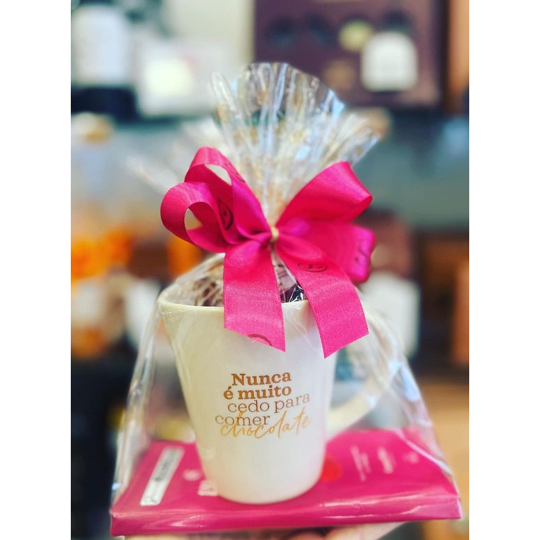 Kit para Presente com Caneca e Chocolates - Cacau Show