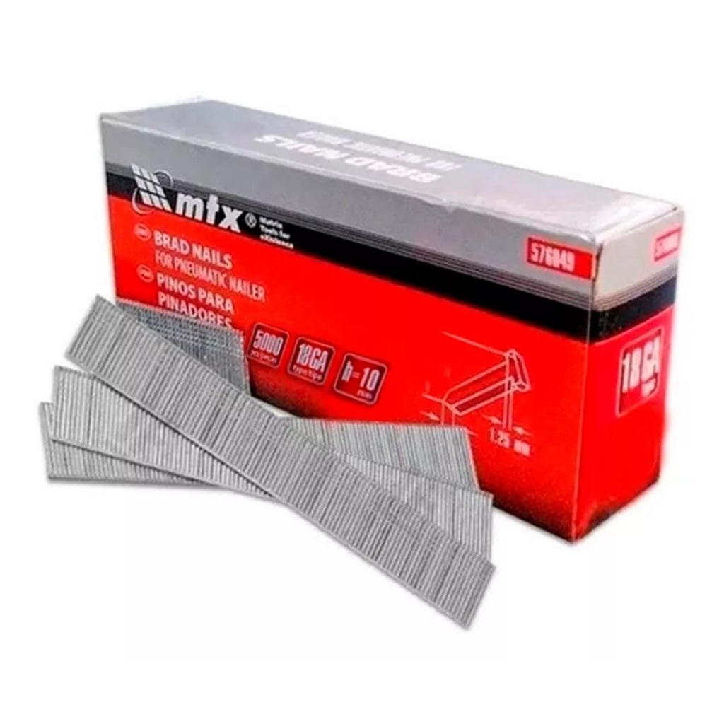 Pinos Para Pinadores Pneumáticos 10 X 1,25 X 1 Mm Embalalagem Com 5000 Unidades Mtx