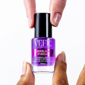 Base Esmalte Intensificadora de Brilho Espelho D'água vefic 11ml