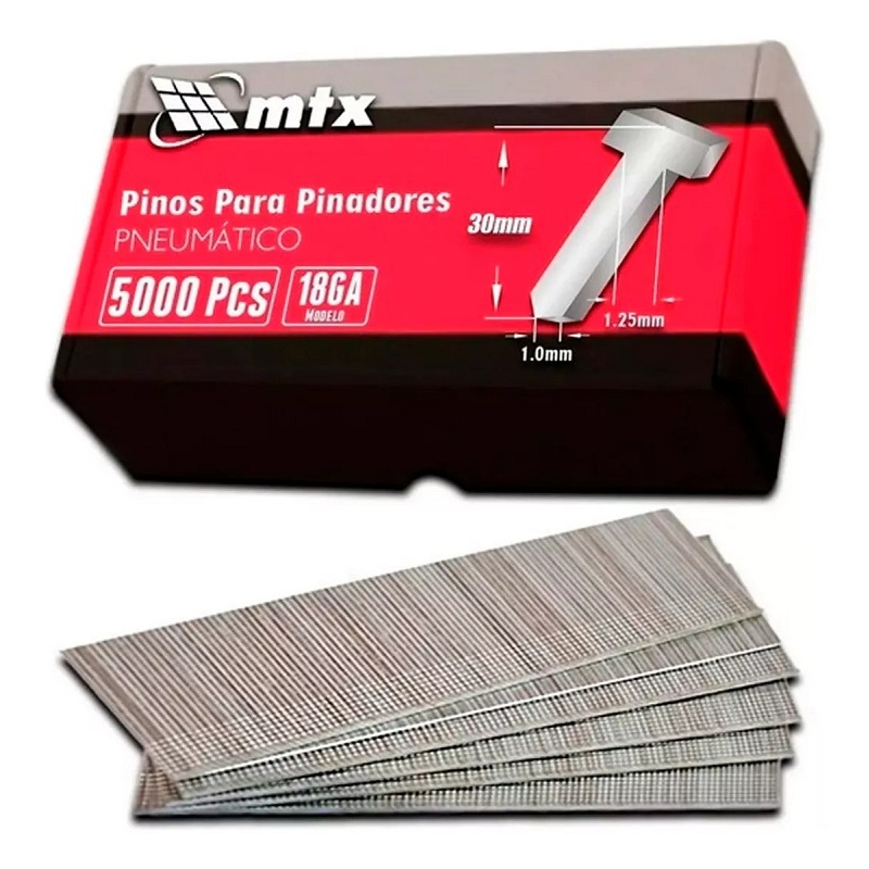 Pinos Para Pinadores 30 X 1,25 X 1 Mm Embalalagem Com 5000 Unidades Mtx