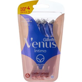 Aparelho de Depilar Gillette Venus Íntima 4 Unidades
