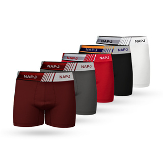 Kit 10 cueca masculino Boxer Microfibra adulto original forro em algodão NAPJ em Oferta na Shopee