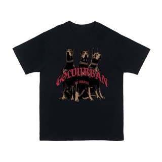 Camisa Oversized masculina BE BRAVE Algodão 100% Fio 30.1 y2k Streetwear