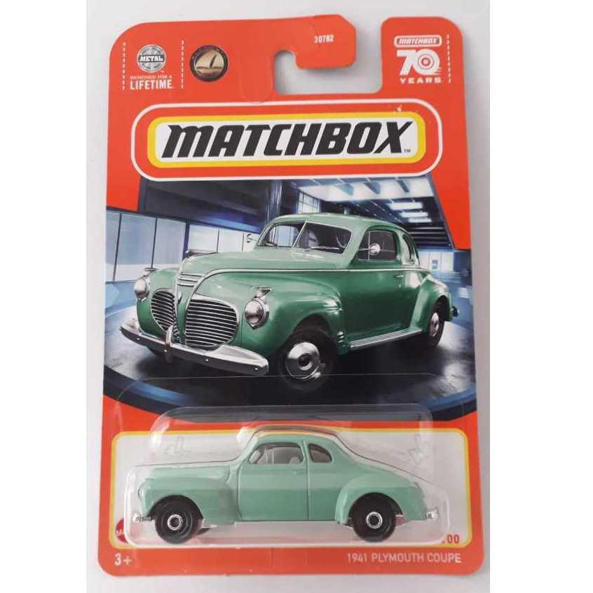 1941 Plymouth Coupe - 2023 - Matchbox - Mattel - 70 Anos - Lote J - Miniatura