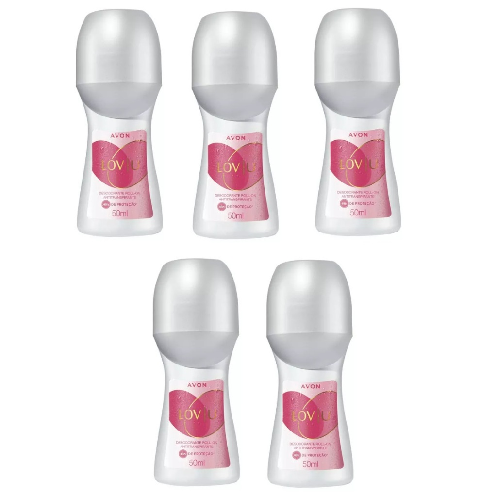 Avon Lovi U Desodorante Antitranspirante Roll-On kit c/5