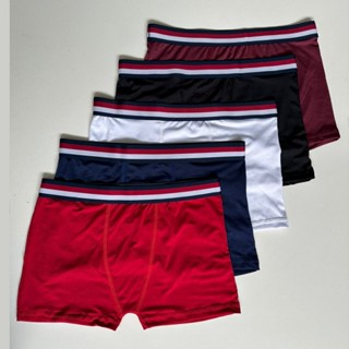 KIT 10 CUECAS BOXER ADULTO MASCULINA 10 CUECA BOX ADULTO MICROFIBRA LISA VARIADA