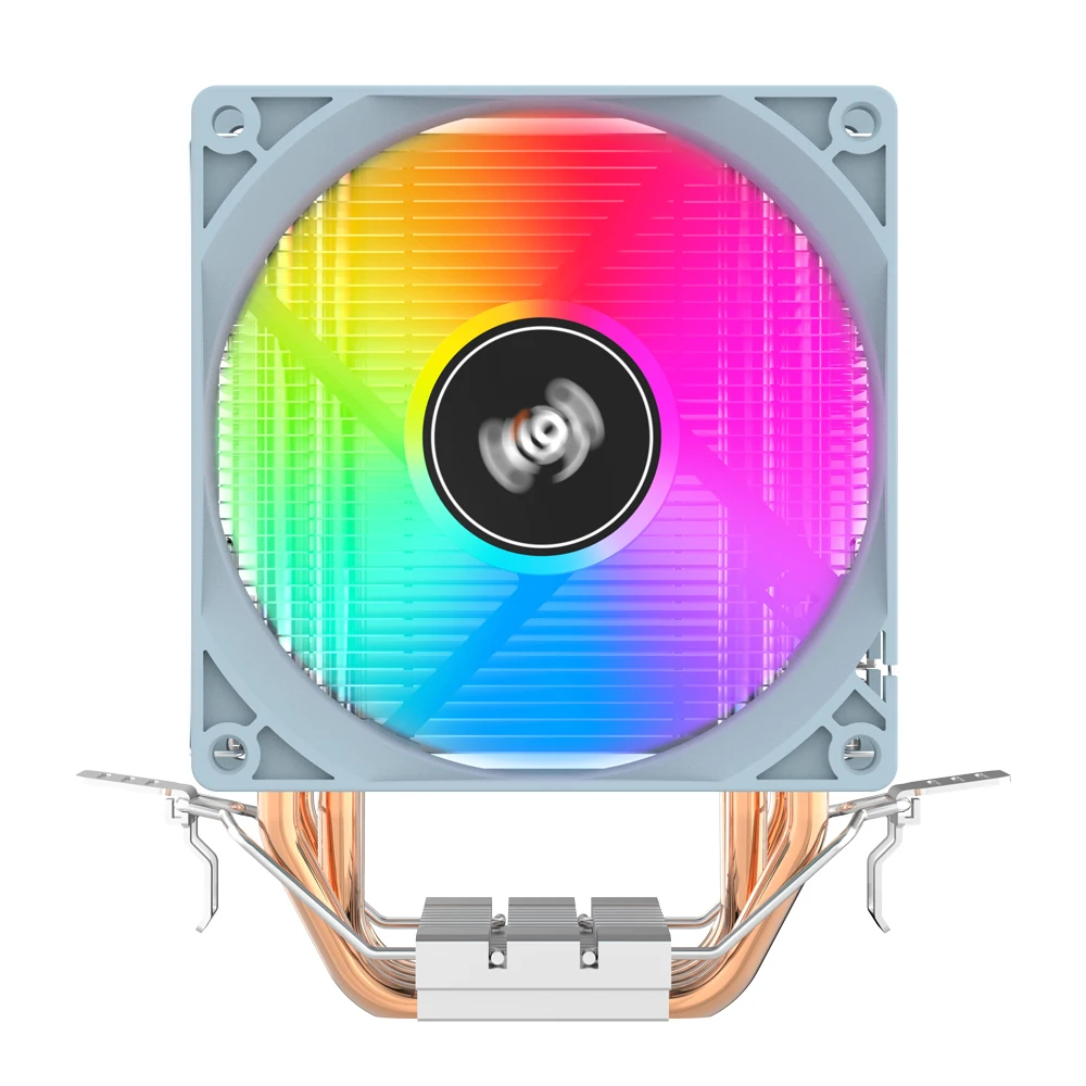 coller dissipador de calor processador  algo ice200pro, 2 heatpipes, ventilador pwm de 3 pinos, silencioso, para intel 11x, 1200, 1700, am4, am5, amd