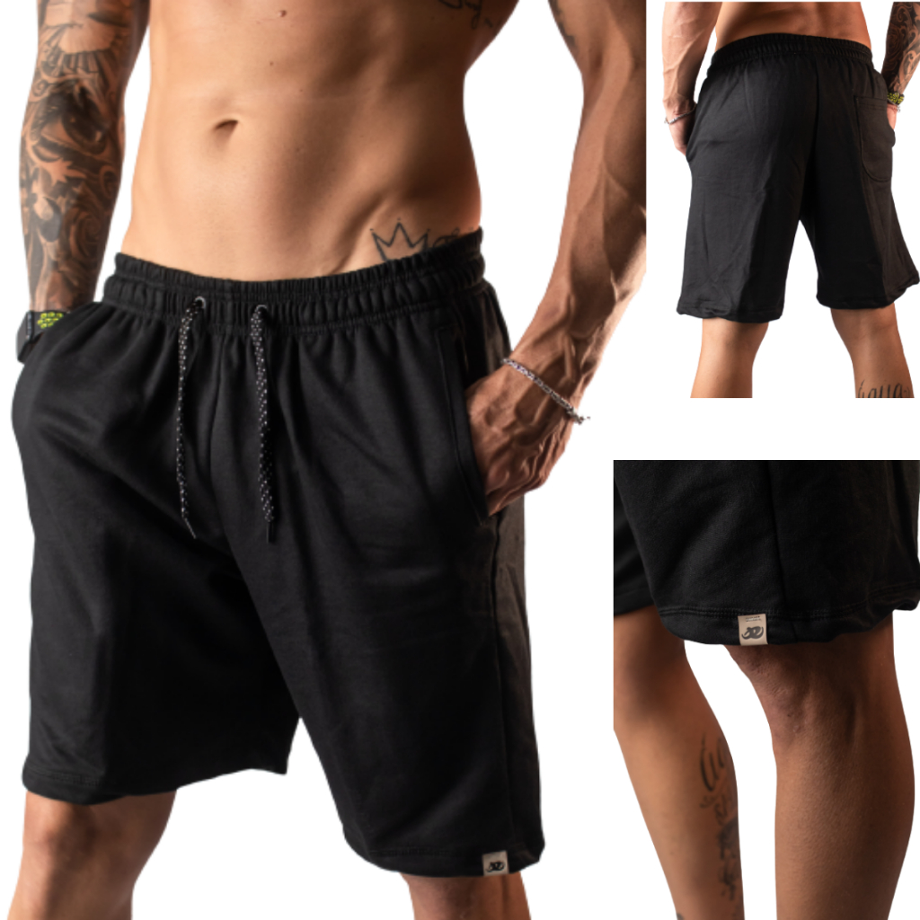 Bermuda De Moletom Masculina Para Academia Treino Casual