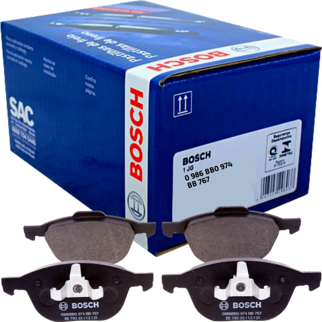 Jogo Pastilha Freio Dianteira Bosch Ford Ecosport 2009 A 2018