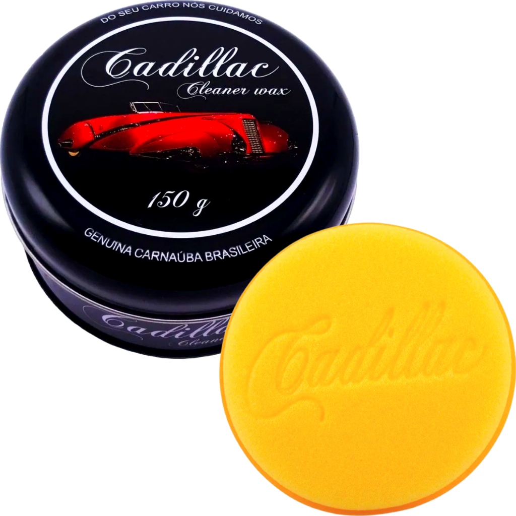 Cera Limpadora Cadillac Cleaner Wax Brilho e Repelencia 150g - Spare Parts and Accessories for Vehicles