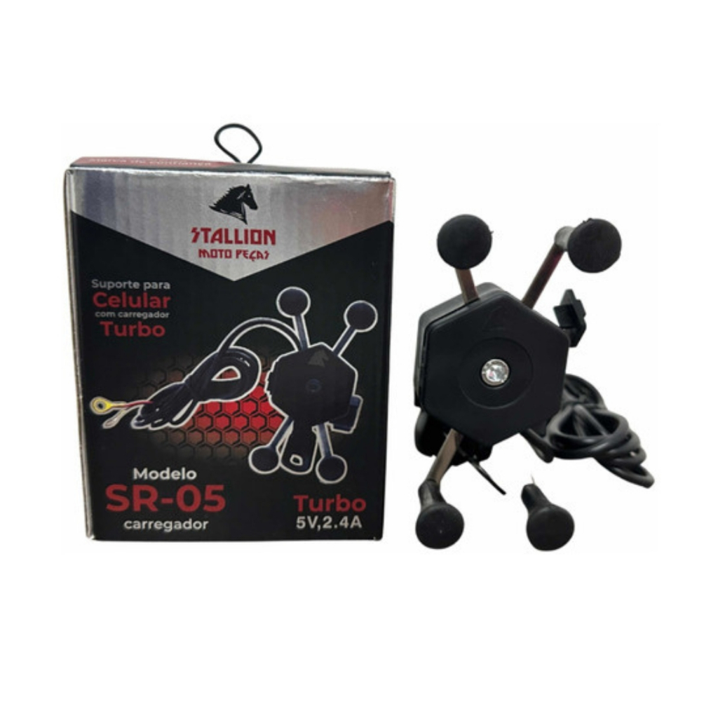 Suporte Celular Motocicleta Com Carregador Universal Usb em Oferta na Shopee